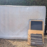 Double mattress/flat table Double mattress and deconstructed flat pack coffee table. Can collect anytime before it rains. The mattress is out in front of property. Lift the mattress over the garden gate as gate is broken TW13 - removed for £60