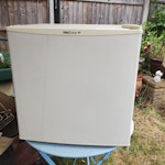 One old table top freezer Old table top freezer, cube shape. Not functional, been empty and outside under cover for 6 months, size 47 x 46 x 45 cms SG2 - removed for £55