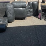 Disassembled 3 seater sofa A leather 3 seater sofa already disassembled NN10 - removed for £45