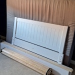 2x bed frames and 2x mattress 2x bed frames and 2x mattress, some wood, study desk and chair + a couple of black bags. OX39 - removed for £300