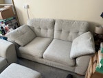 Sofa, armchair, footstool Like new sofa set from DFS TW12 - removed for £0