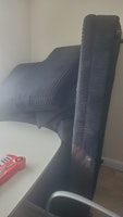 An L-shaped sofa collected by The Waste Monkeys Limited