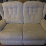 Two seater sofa and recliner Two seater sofa and power recliner in good working condition. SG1 - removed for £100