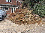 garden waste cuttings of shrubs, trees and general garden waste. all in the front on the drive ready for collection WV8 - removed for £260