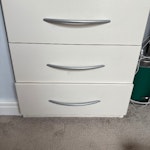 Ottomam bed, bedside and 3 dre 1 ottoman bed, 1 bedside table and 3 chest drawers W3 - removed for £150