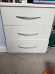 Ottomam bed, bedside and 3 dre 1 ottoman bed, 1 bedside table and 3 chest drawers W3 - removed for £150