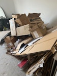 Removal boxes/polystyrene House boxes and plastic KT6 - removed for £150