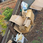 Some boxes and building waste Black Samsung fridge freezer working
White becko fridge freezer broken
Cardboard boxes and builders waste BR3 - removed for £190