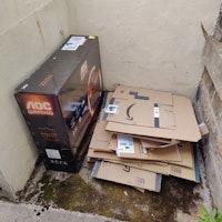 Cardboard boxes collected by NES DOMESTIC AND COMMERCIAL SOLUTIONS