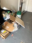 removal rubbish cardboard, wood plate and a grill gas cylinder W2 - removed for £75
