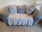 1 small sofa +1 small sofa bed 2 sofas to dispose of. 1 is a sofa bed. Overall good clean condition but bad pattern under the covers. 2nd floor apartment. M20 - removed for £110