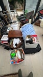 Random junk from the house Few bags with clothes, junk, books, fitness equipment, small book case, monitor SW20 - removed for £120