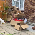Empty crdboard boxes Approx 100 empty cardboard boxes. Can be reused N10 - removed for £120