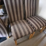 5 chairs & rounded 2 seat sofa 5 identical table chairs, and a rounded 'love seat' 2 person sofa WA3 - removed for £100