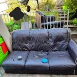 Lounge and garden clearance 1 3 seater sofa. 1 arm chair. 1 rug. 1 narrow Billy bookcase. 1 wide Billy bookcase. 1 garden table. 4 garden chairs. RH16 - removed for £250