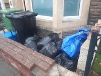 Bin bags collected by Smart Skips & Waste Management