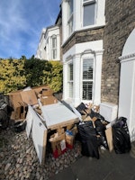 cardboard, mdf, 3 doors collected by M&V waste Clearance