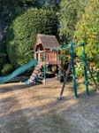 Rainbow climbing frame Climbing frame needs dismantling and removing GU22 - removed for £225