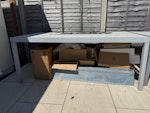 Solar install rubbish solar install leftovers - cardboard and rubbish (not the table) PO11 - removed for £85