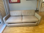 conran sofa bed no mattress 2 person sofa bed. mech perfect working order, no mattress, front plinth needs repair. No mattress, leather in very good condition TW1 - removed for £65
