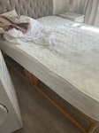 Two mattress and bed 2 mattresses 
One bed frame and headboard
One chair
One metal car boot insert - large UB10 - removed for £125