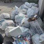 household rubbish household bin bags and some other stuff two bikes one coffee table. SL1 - removed for £150