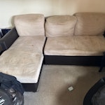 Small L shaped sofa bed Small L shaped sofa just need to go to the tip it’s had it’s use WD25 - removed for £125
