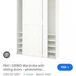 a large wardrobe it’s a ground floor flat. the tenant left the wardrobe. can destroyed N1 - removed for £120