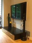 Usable furniture Dining table 1.30 m can be expanded to 2.30 m, sideboard, TV drawer, unit, two matching wall hung bookcases. All BOconcept brand. All for FREE! W2 - removed for £0
