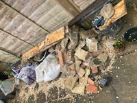 Brick and concrete clearance collected by On The Job Waste Management