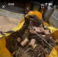 garden waste few bricks collected by C Leighton Trading