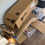 some big carboard boxes We just have a lot of carboard boxes from moving in. They'll all be broken down for the most part N16 - removed for £65