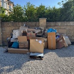 mainly packing materials mostly packing materials cardboard and single use plastic SW13 - removed for £50