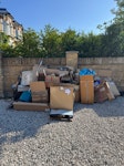 mainly packing materials mostly packing materials cardboard and single use plastic SW13 - removed for £50