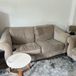 3 + 2 seater sofa. arm chair Used furniture that Charity won't take it SK8 - removed for £115