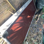 Wardrobe doors Sliding doors
Wood/metal/glass CM7 - removed for £60