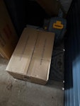 One large box of solar electri one large box of electrical solar equipment S10 - removed for £50