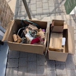 2 boxes of rubbish two boxes of solar rubbish AL1 - removed for £40