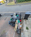 House clearance misc junk Post tenancy house clearance, a lot of random things including duvet and pillows, car seats, metal racks, old mops, bags of misc IG8 - removed for £100