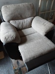1 armchair with recliner Recliner armchair. Fair condition.  Reusable PO2 - removed for £65