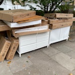 Chest of drawers and cardboard 2x ikea chest of drawers plus several carboard boxes as visible in the picture NW6 - removed for £100