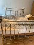 7 items of furniture 1 double bed with mattress
1 small sofa
1 chest of drawers (possibly fixable and reusable) 
1 wardrobe (reusable) 
1 bookcase
2 side tables (reusable) 

Step free access and parking available but will need to carry it to the van. TN13 - removed for £250