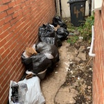 12 household binbags 12 binbags of rubbish from moving and one flat cardboard box CV9 - removed for £50