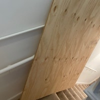 plywood and stick timber collected by Mr Trash London