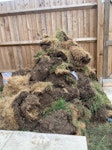 Garden turf 30 small bags soil Garden turf and 30 bags small of soil not heavy all under half full also need price on just the turf to be removed too CM23 - removed for £90
