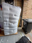 Super king size mattress Super king size mattress. It is folded in half to make it less bulky. Size is about 6 x 3 x 2 feet. It is in a garage next to the door to the drive. About 20 feet to the kerb. PO8 - removed for £65