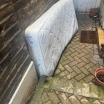 old mattress old mattress at a basement flat so it’s down a few steps by side gate outside W12 - removed for £35