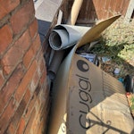 card tube, vinyl, board Card tube, vinyl offcut, floorboard NW2 - removed for £50