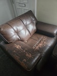 Two 3 seater sofa and 1 single LS11 - removed for £145
