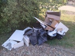downstairs toilet rip out downstair toilet rip out, cardboard, few bits of timber and tile of cuts/site waste IP23 - removed for £150